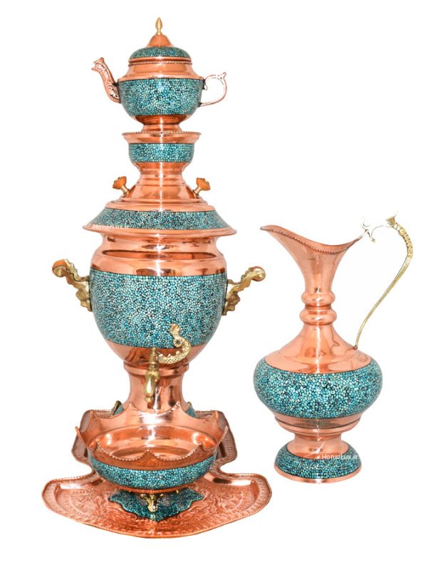 Turquoise samovar set
